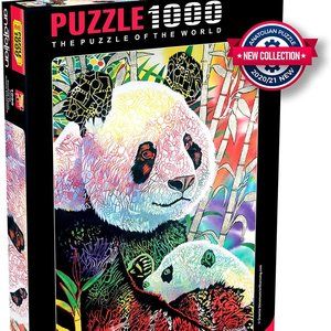 Anatolian Puzzle - Rainbow Panda - 1000 Piece Jigsaw + Bonus puzzle air balloons